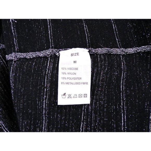 NWT QED London Silver Metallic Stretch Bodycon Bandage Dress w/ Straps M #399 - Picture 8 of 9